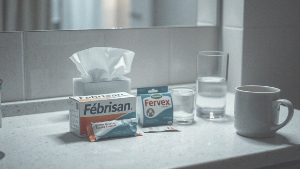 Jakie objawy można złagodzić stosując Febrisan lub Fervex?