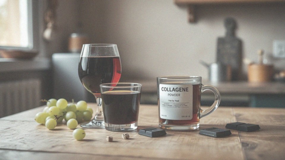 Czy kolagen można łączyć z produktami zawierającymi taniny?
