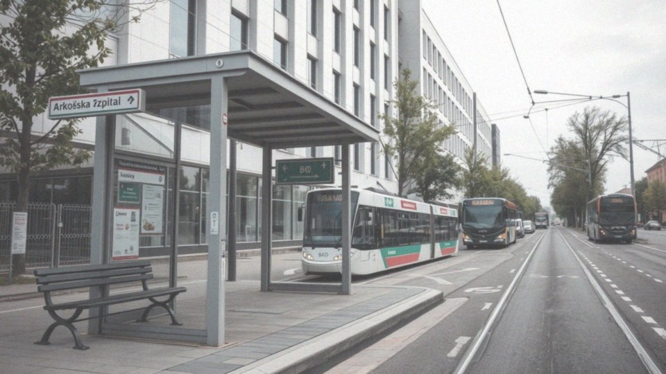 Gdzie znajduje się przystanek Arkońska Szpital?