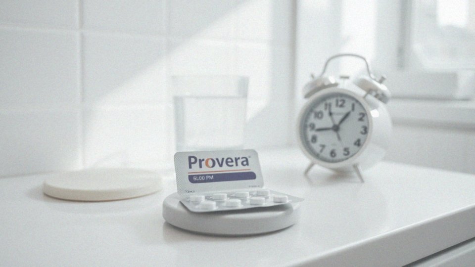 Provera rano czy wieczorem? Najlepsza pora na przyjmowanie leku